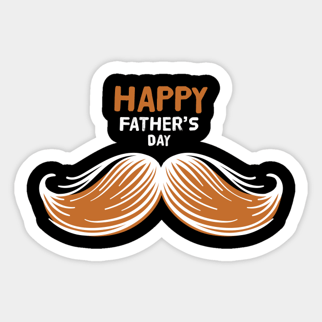 Mustache Ideology Handlebar Mustache Happy Fathers Day Sticker by rjstyle7